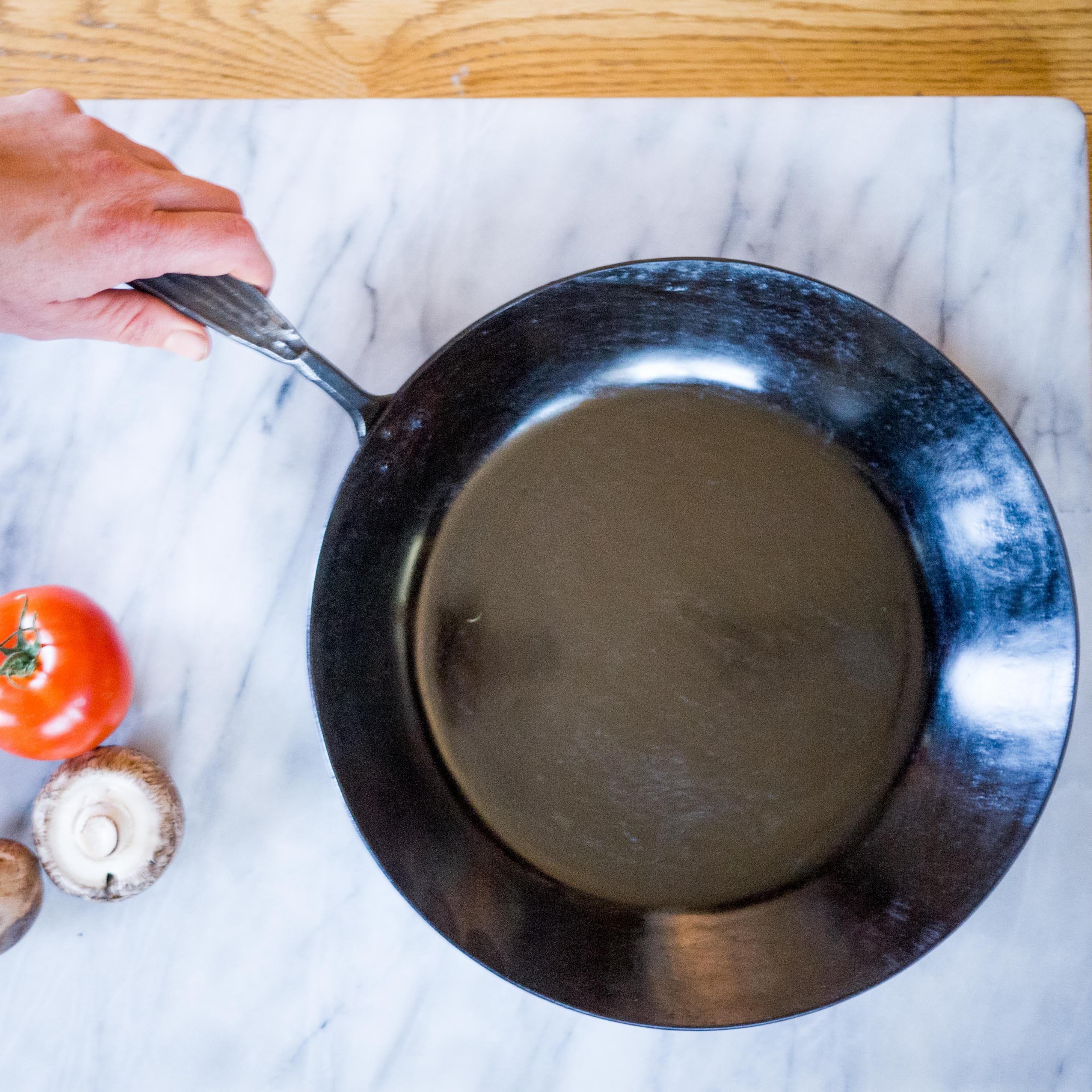 11" Carbon Steel Frying Pan (with flared sides)