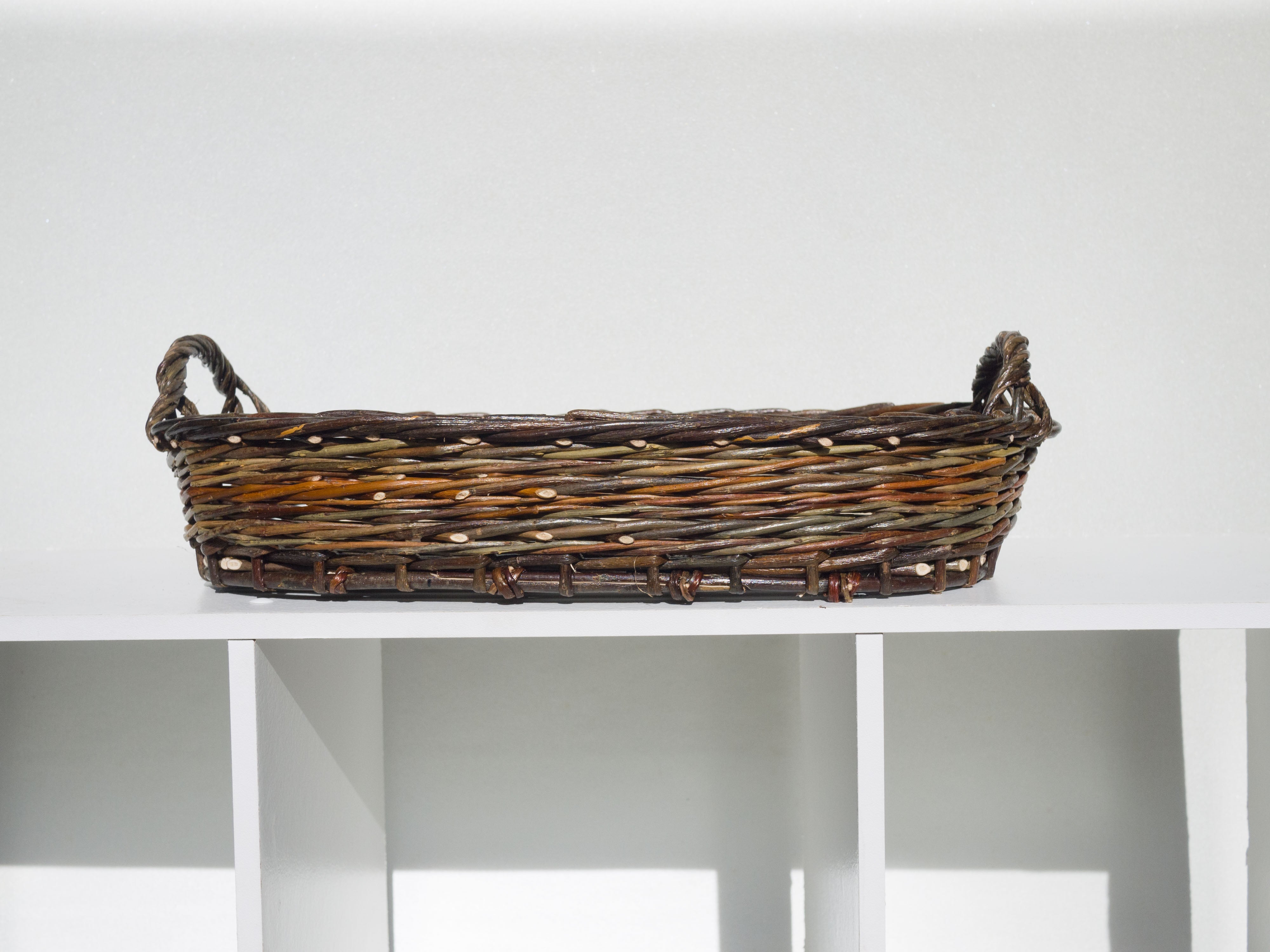 Hand Made Willow Oval Serving Tray #1