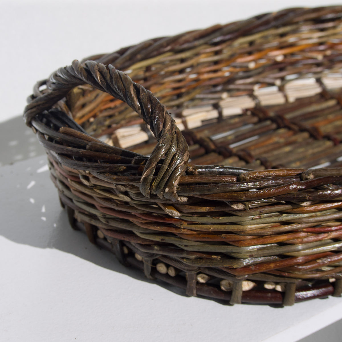 Hand Made Willow Oval Serving Tray #2