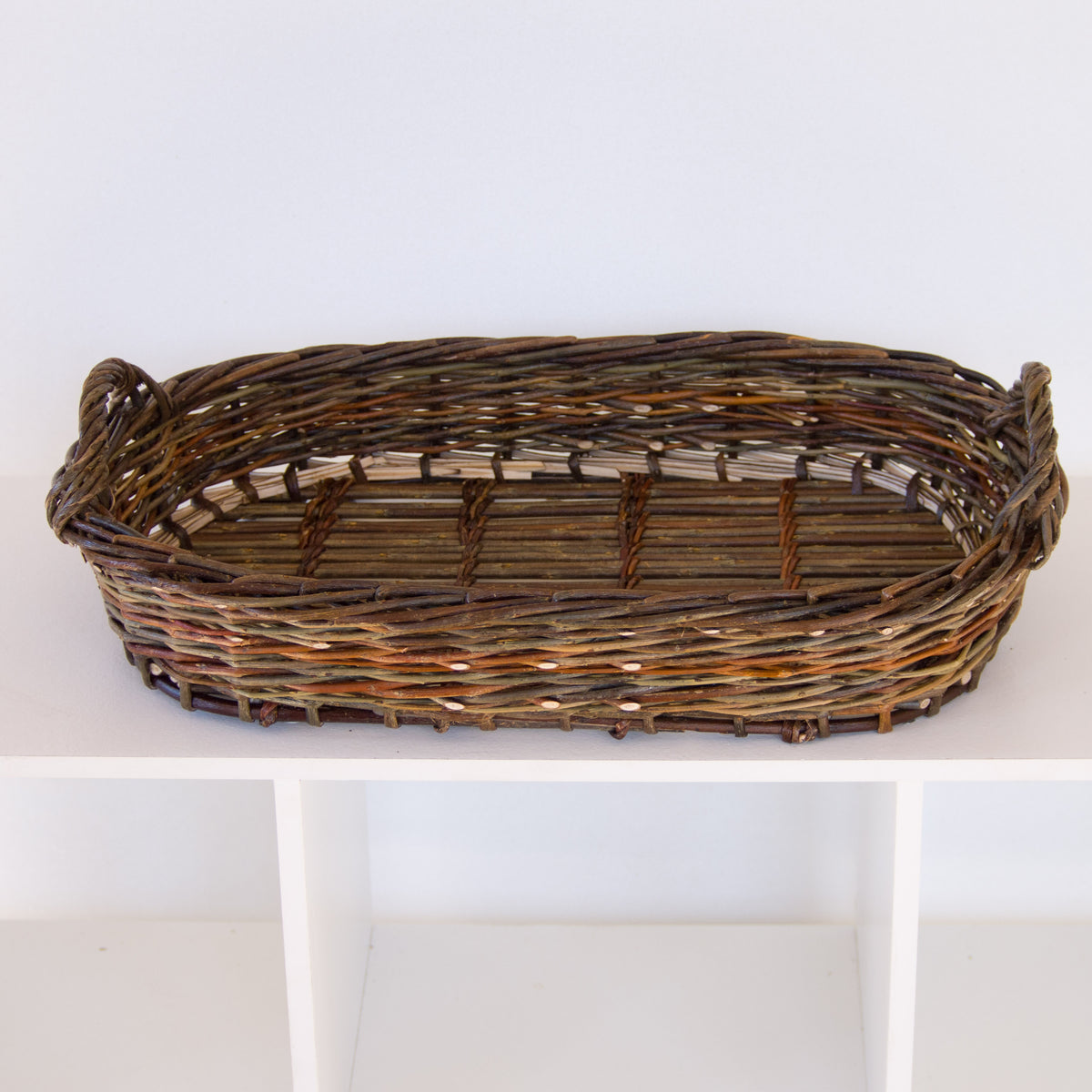 Hand Made Willow Oval Serving Tray #2