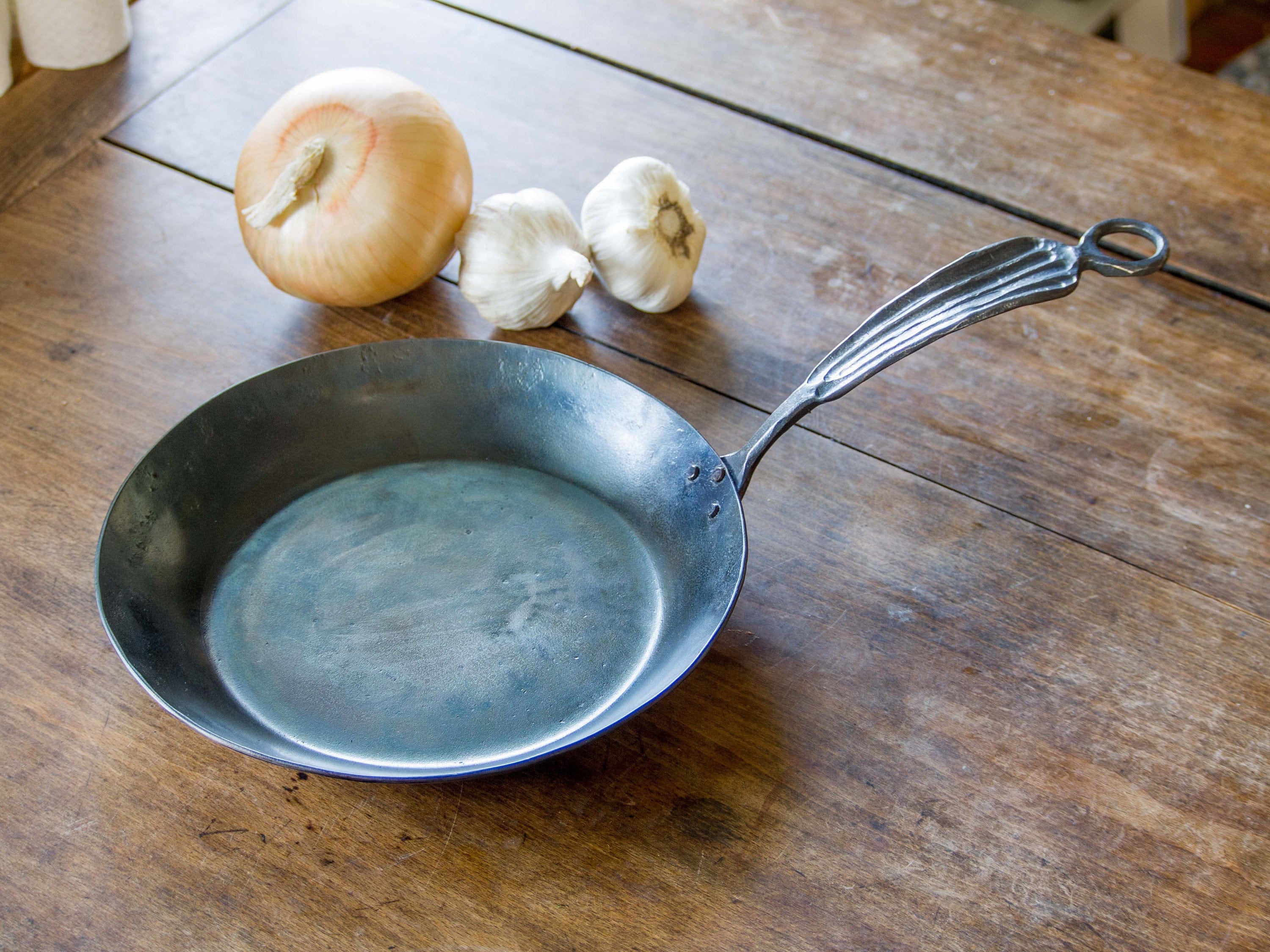 newquistforge Woks and Pans 10" Carbon Steel Fry Pan