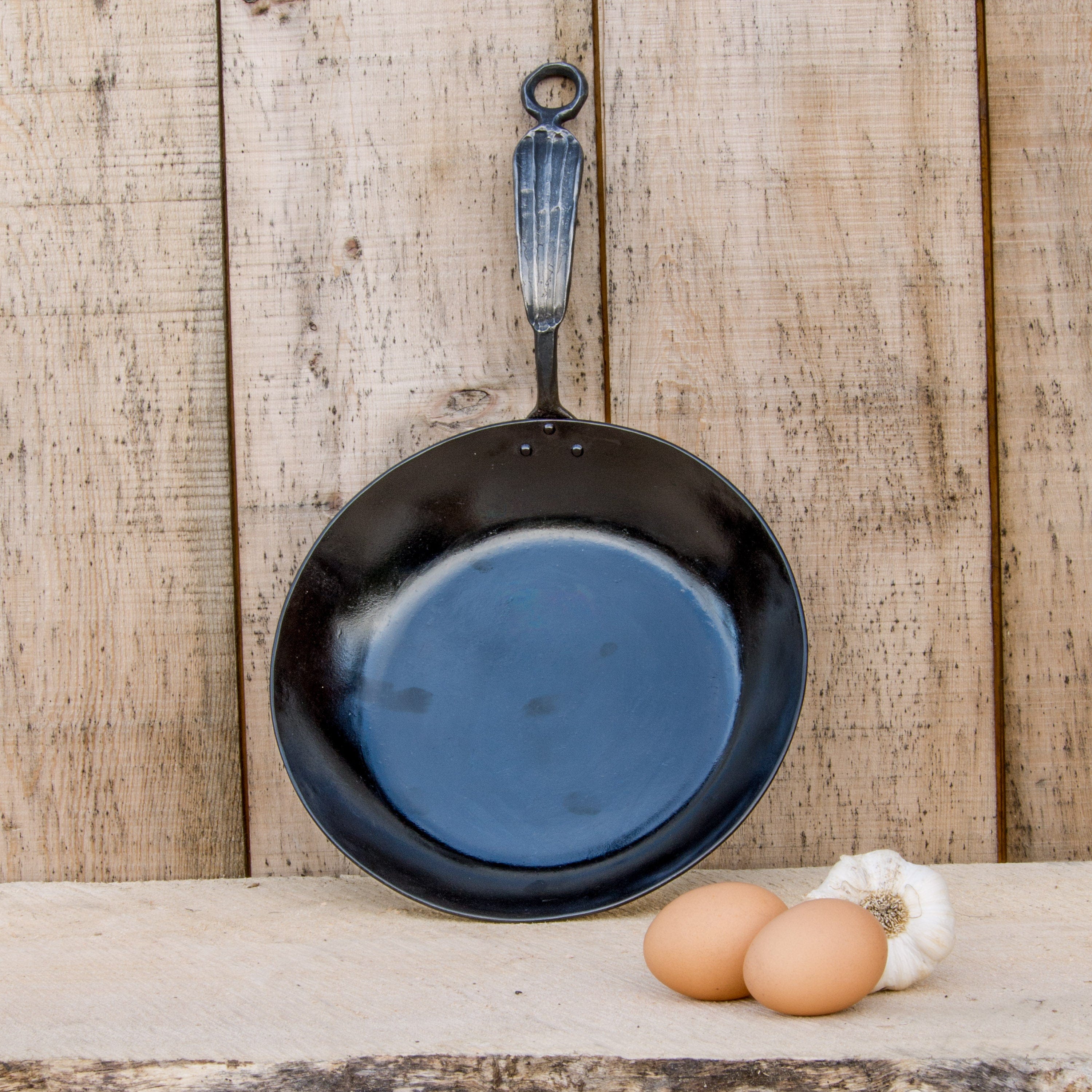 newquistforge Woks and Pans 10" Carbon Steel Fry Pan