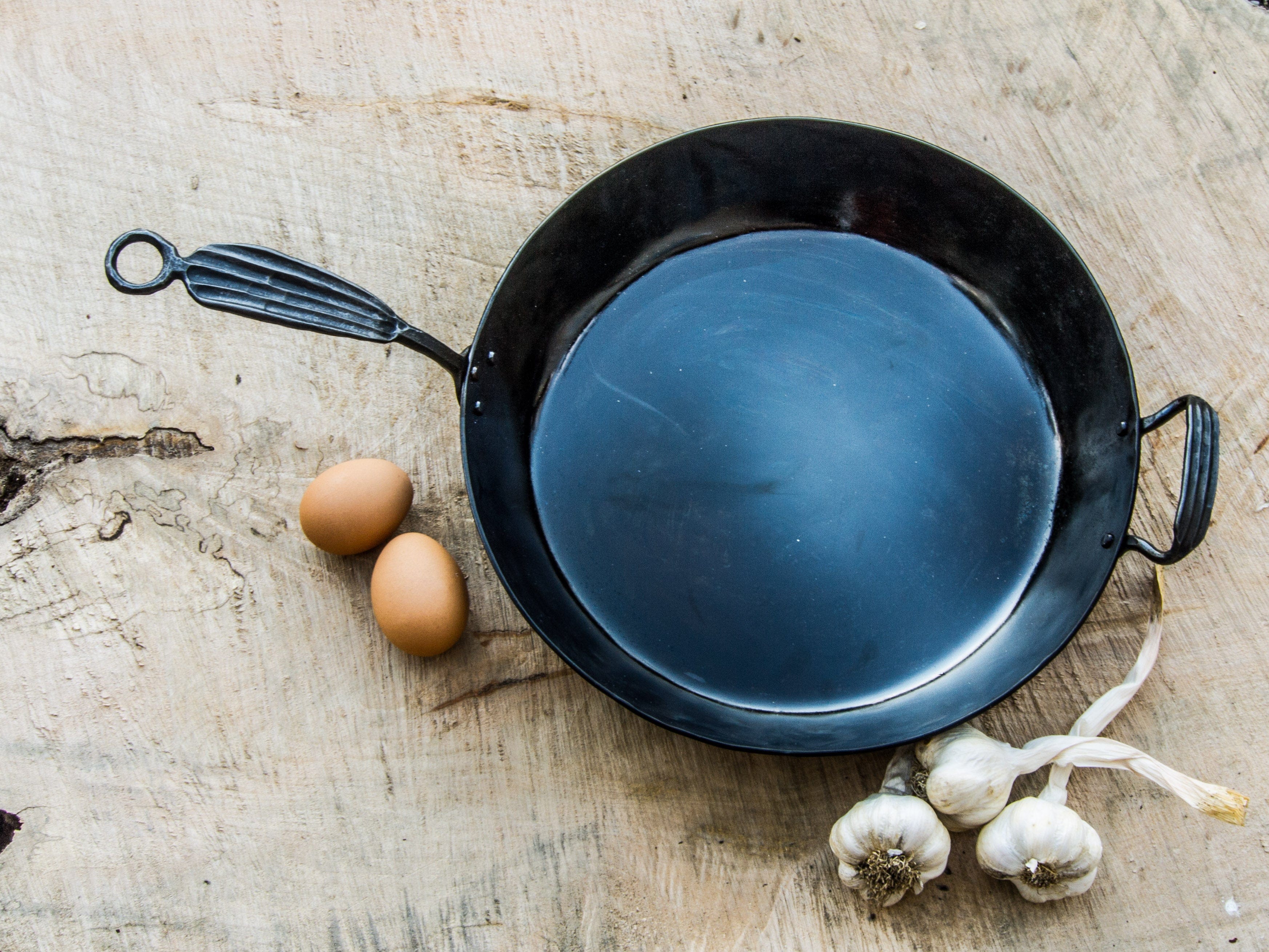 newquistforge Woks and Pans 13" Carbon Steel French Skillet