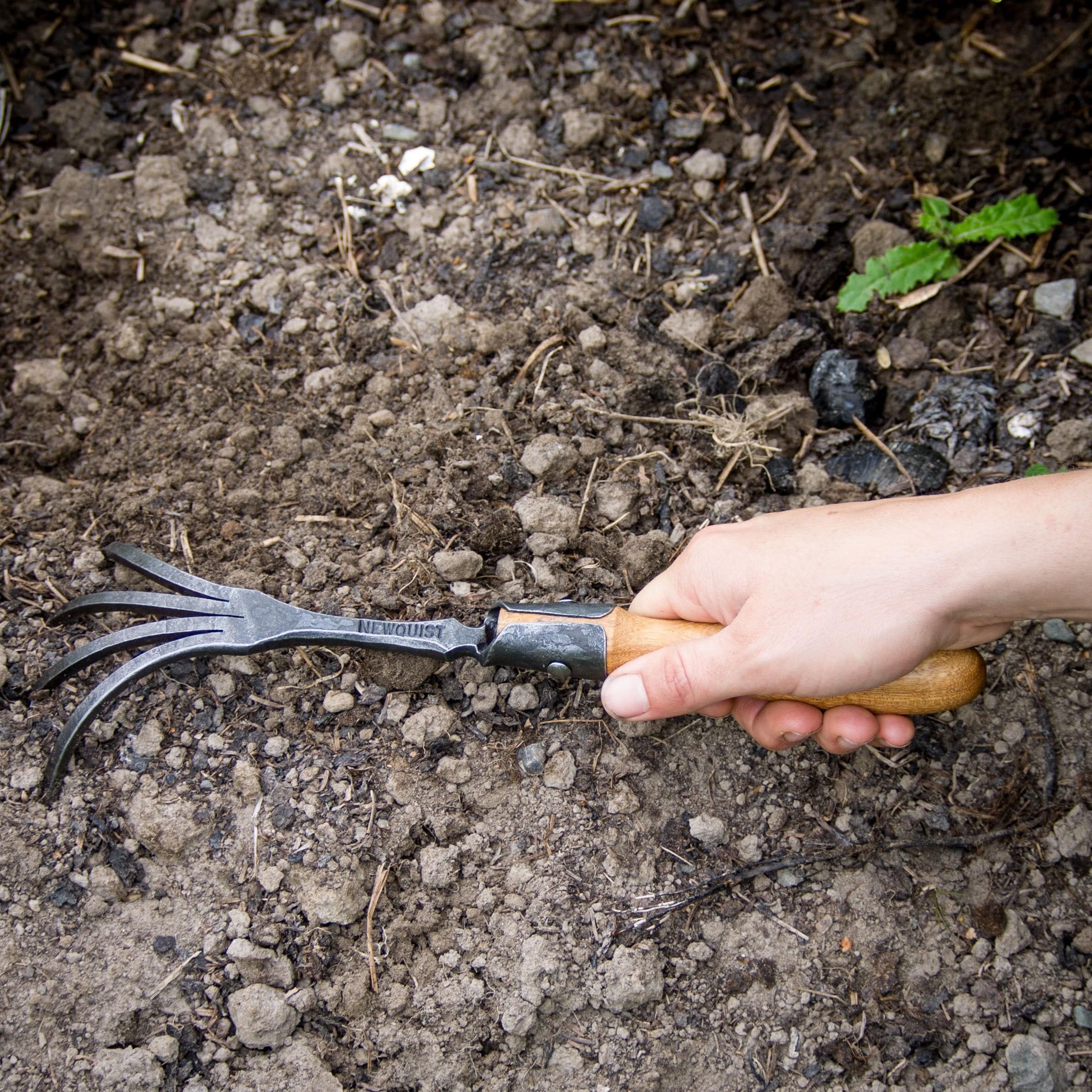 newquistforge Garden Tools Hand Forged Garden Tools - Hand Rake Claw