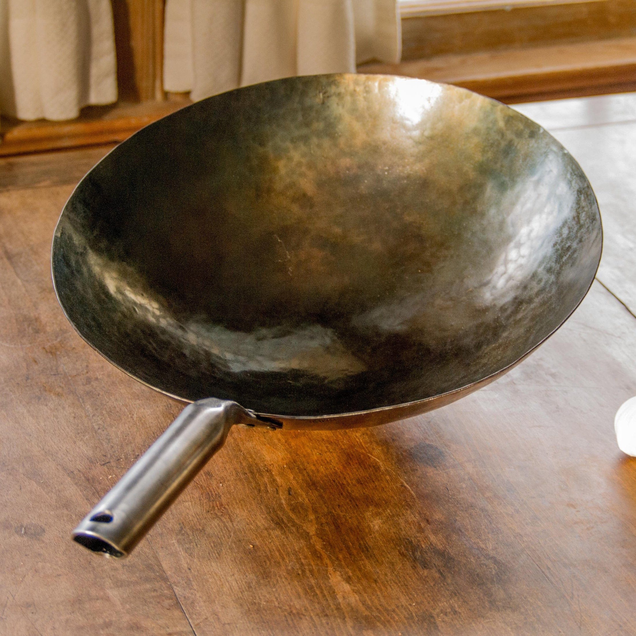 newquistforge Woks and Pans Hand Hammered Pow Wok