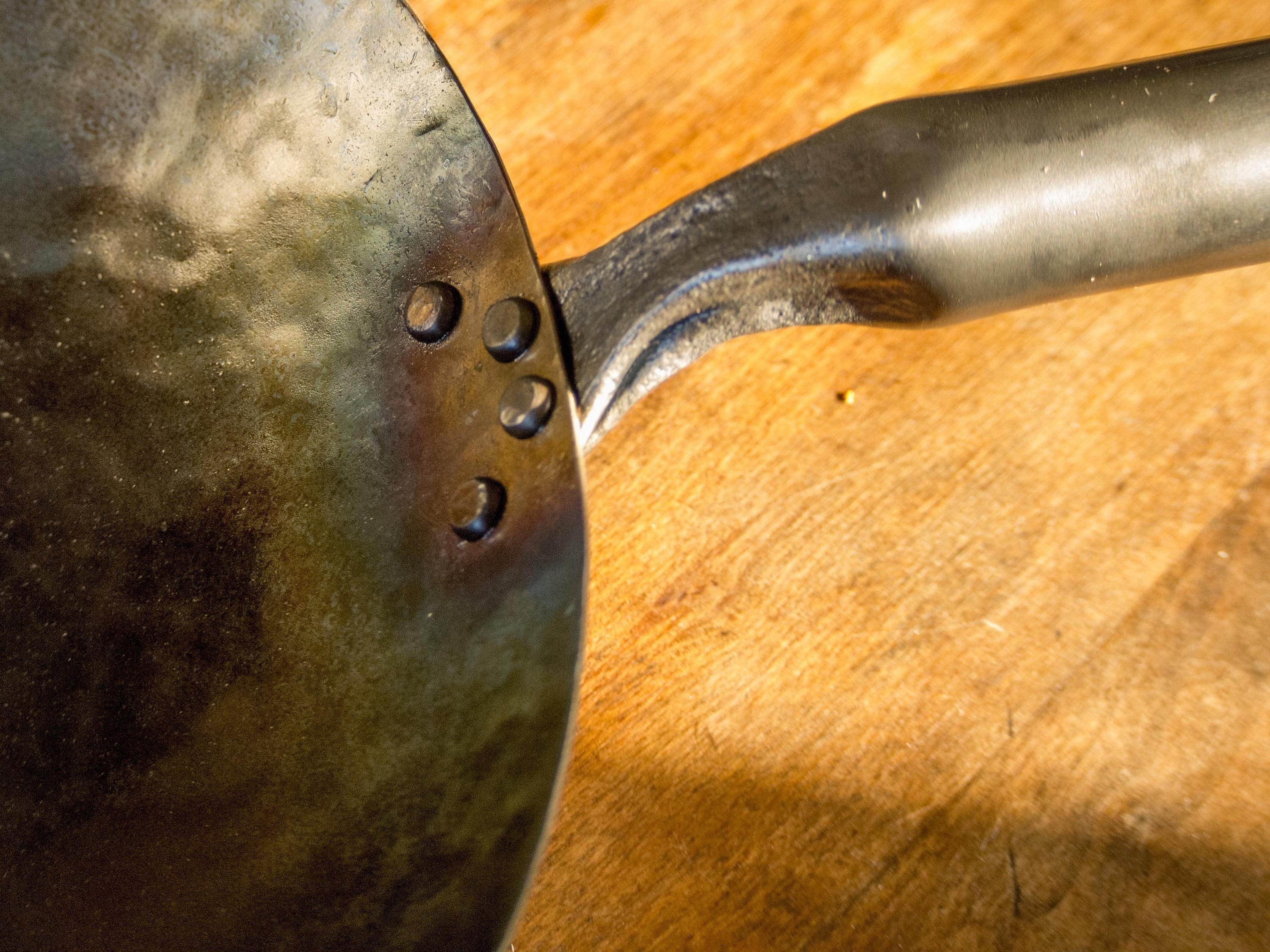 newquistforge Woks and Pans Hand Hammered Pow Wok