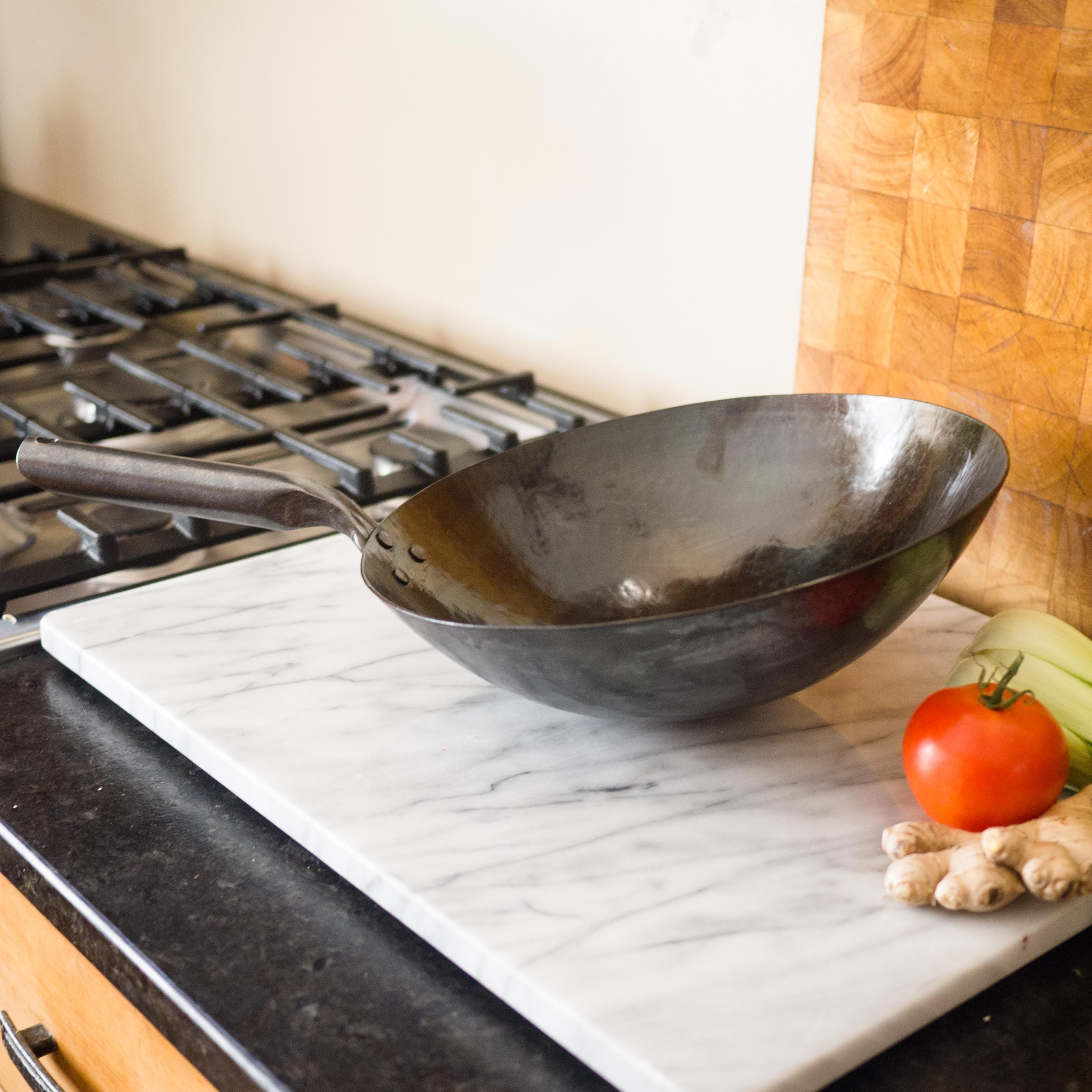 newquistforge Woks and Pans Hand Hammered Pow Wok