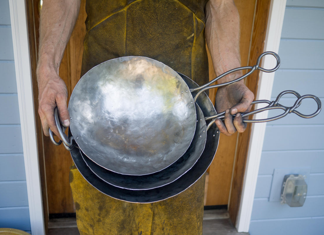 Carbon Steel Pan • Hand Forged Cookware • Newquist Forge