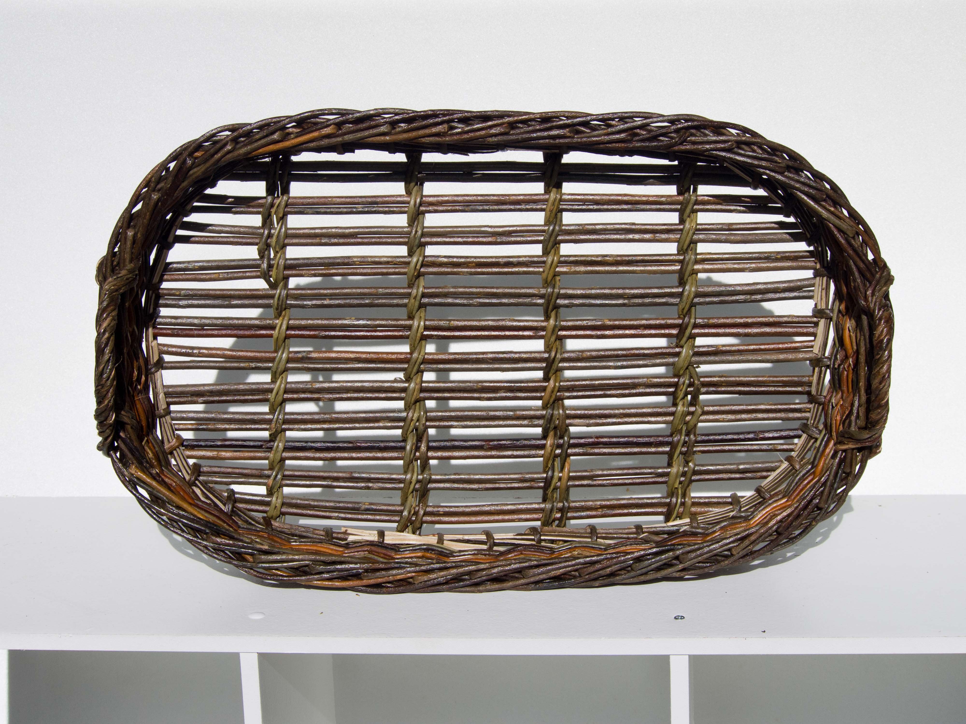 Hand Made Willow Oval Serving Tray #1