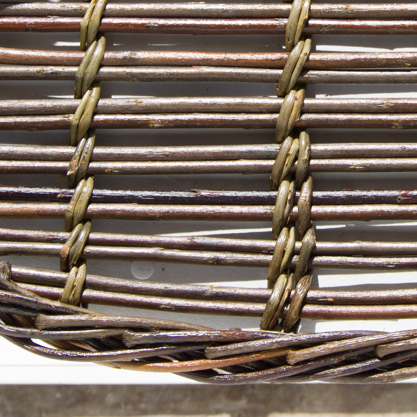 Hand Made Willow Oval Serving Tray #1