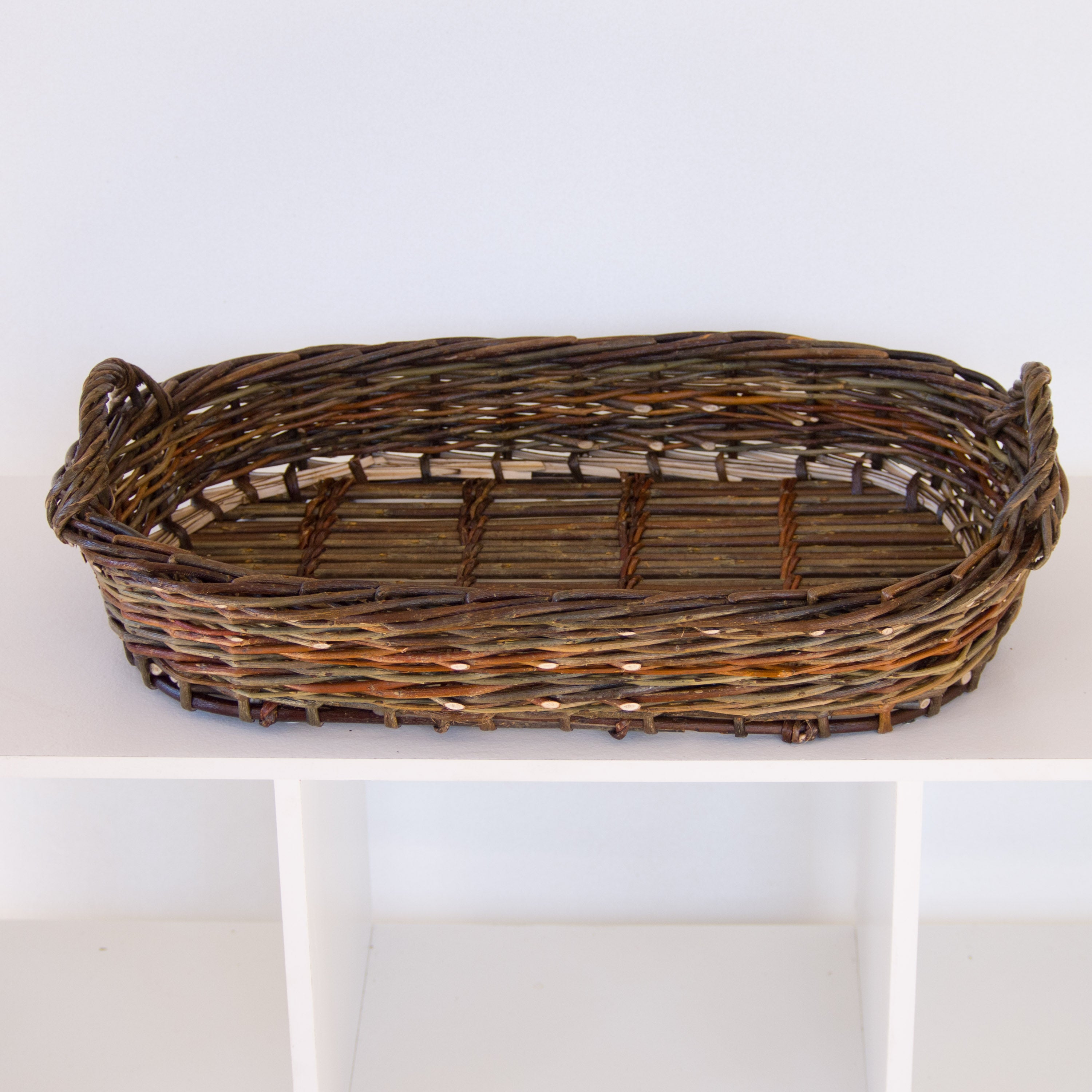 Hand Made Willow Oval Serving Tray #2