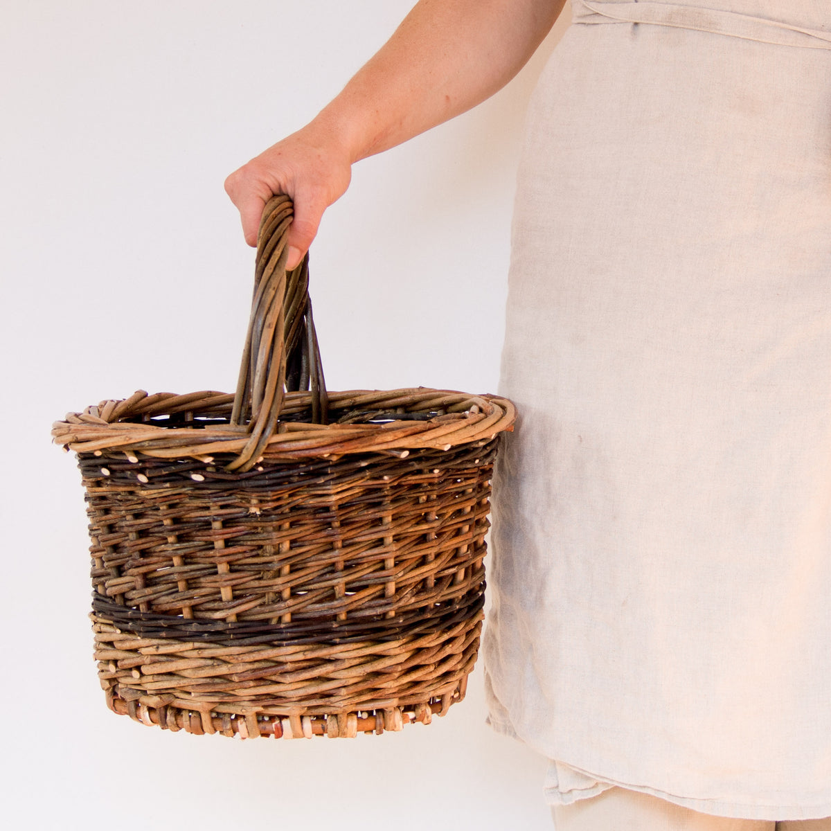 Round Shopper Willow Basket #2