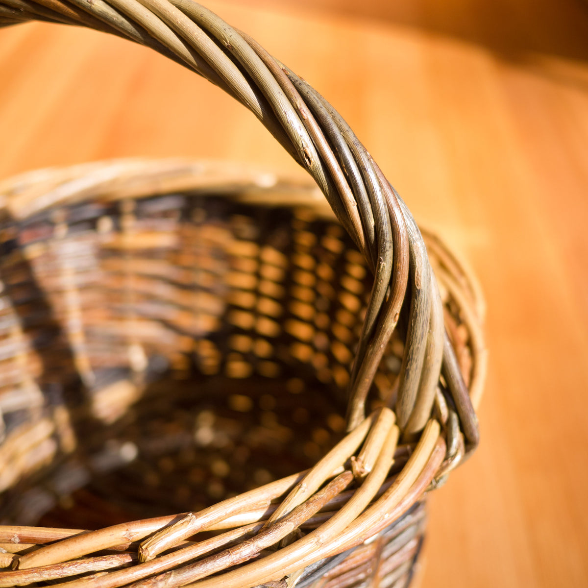 Round Shopper Willow Basket #2