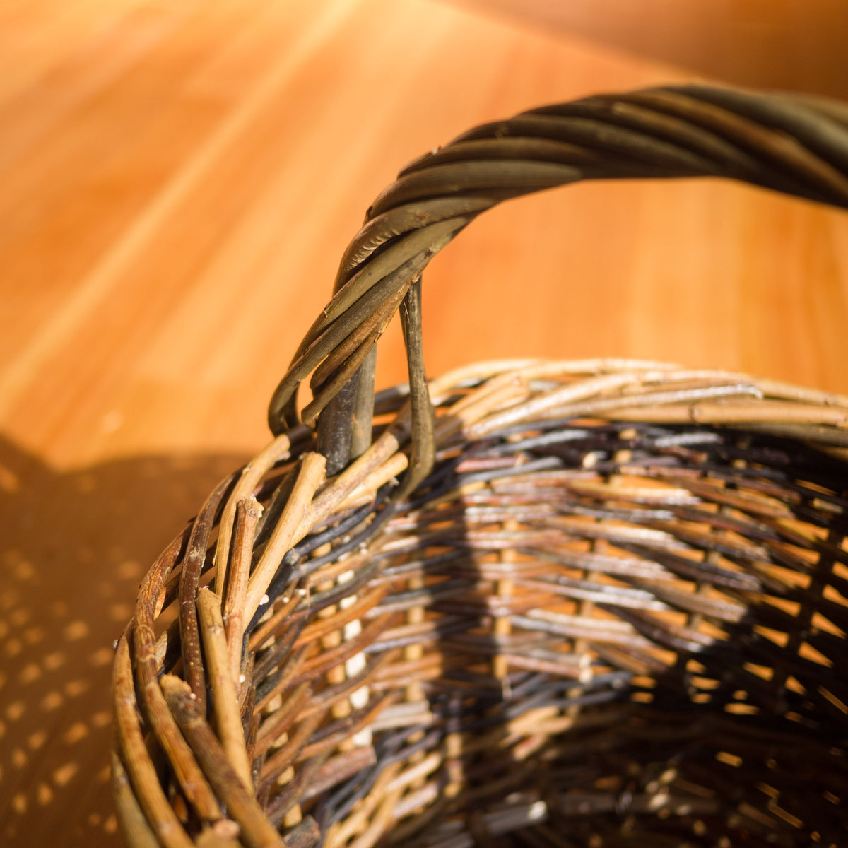 Round Shopper Willow Basket #2