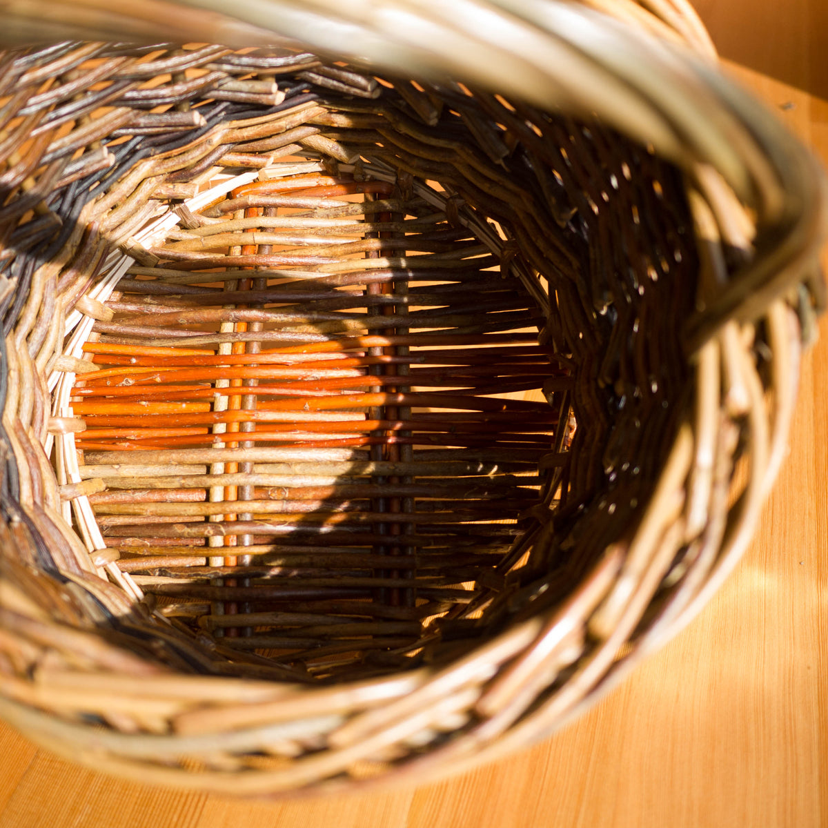 Round Shopper Willow Basket #2