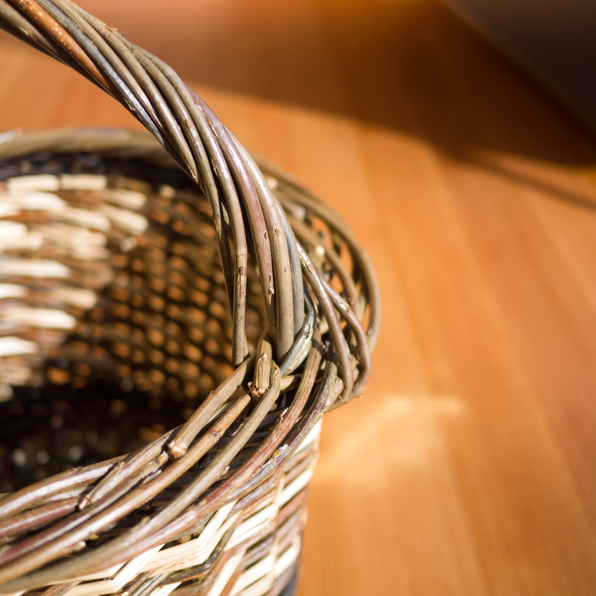 Round Shopper Willow Basket #3