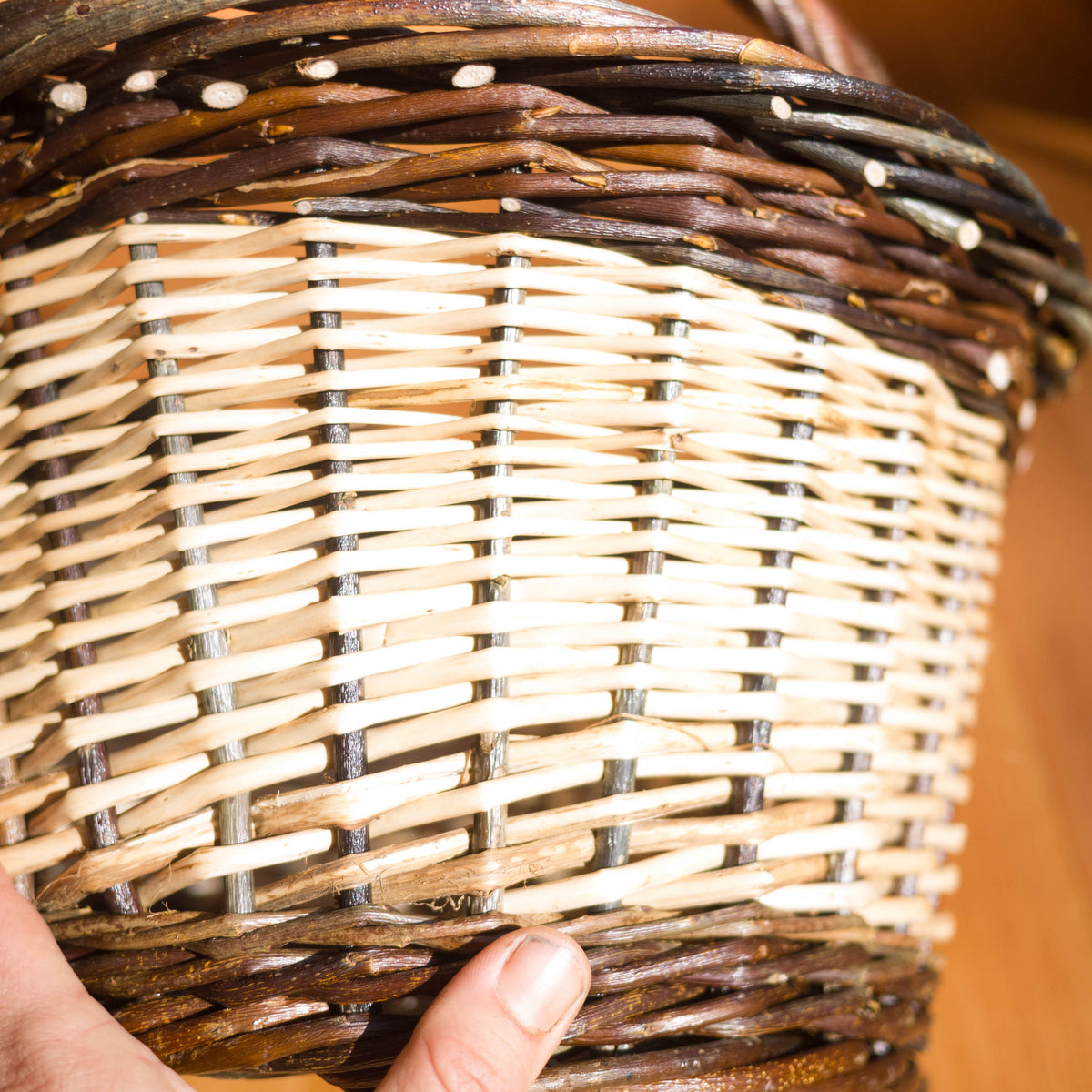 Round Shopper Willow Basket #4