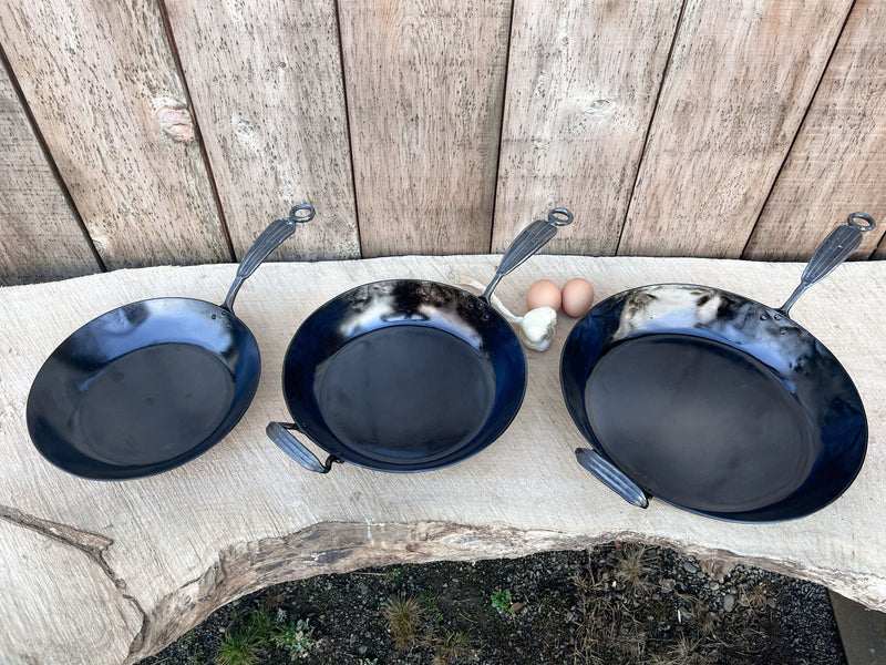 Carbon Steel Pan • Hand Forged Cookware • Newquist Forge