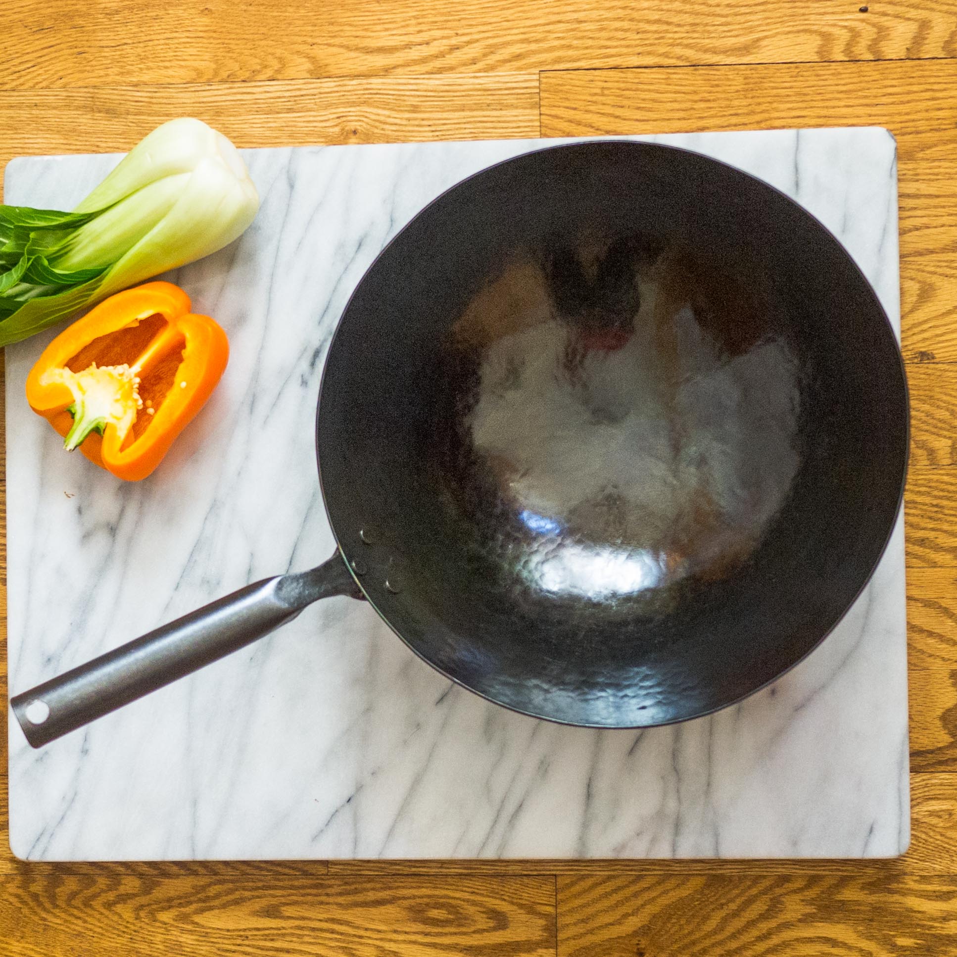 newquistforge Woks and Pans 12" Pow Wok Hand Hammered Pow Wok