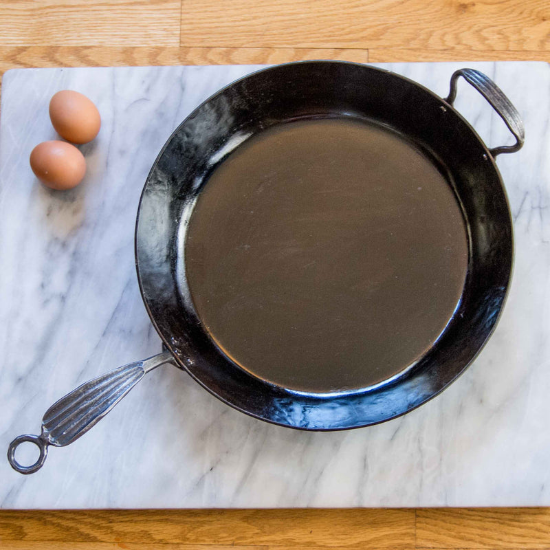 13" Carbon Steel Sauté Pan. Our largest pan, for sauces, shallow frying, and slow cooking.