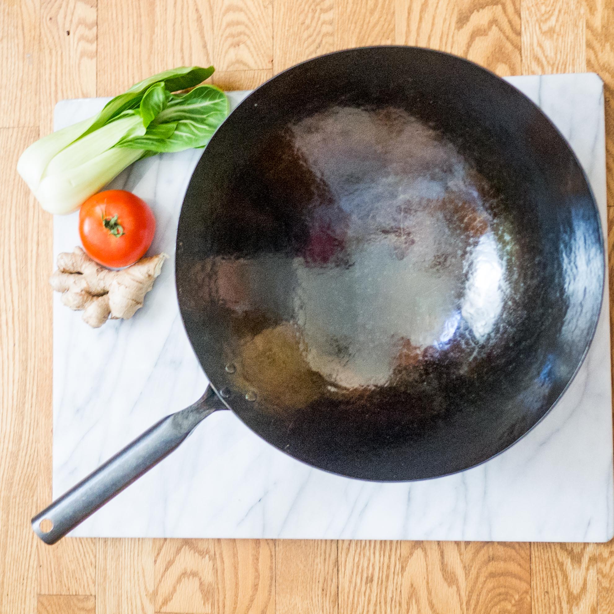 newquistforge Woks and Pans 14" Pow Wok Hand Hammered Pow Wok