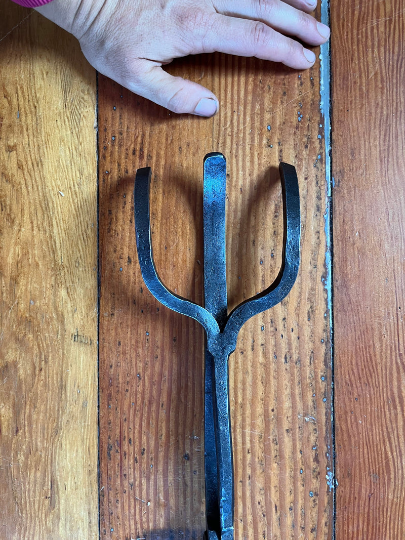 Hand Forged Fireplace Tongs