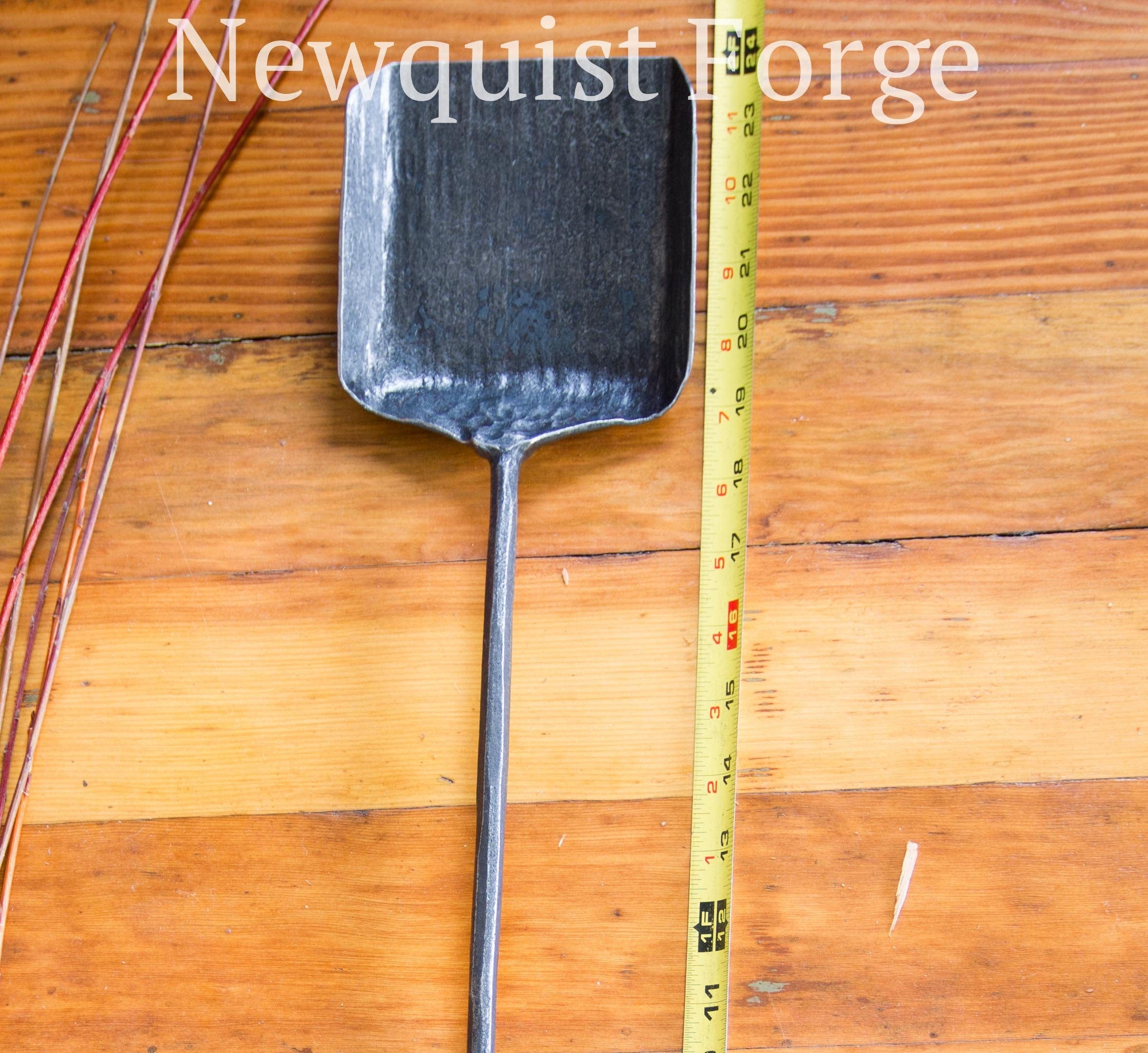 newquistforge Fire Tools Forged Steel Fireplace Shovel  •Fireplace Tools • Housewarming gift