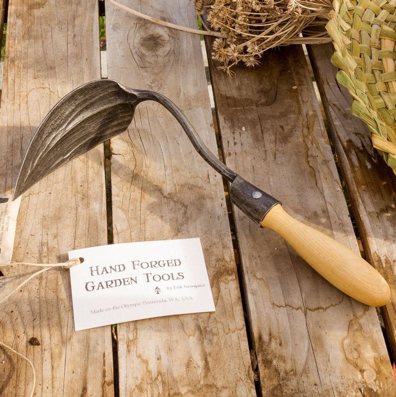 newquistforge Garden Tools Hand Forged Garden Tool Gift Set of 3 • Trowel • Korean Hand Plow • Dandelion Digger