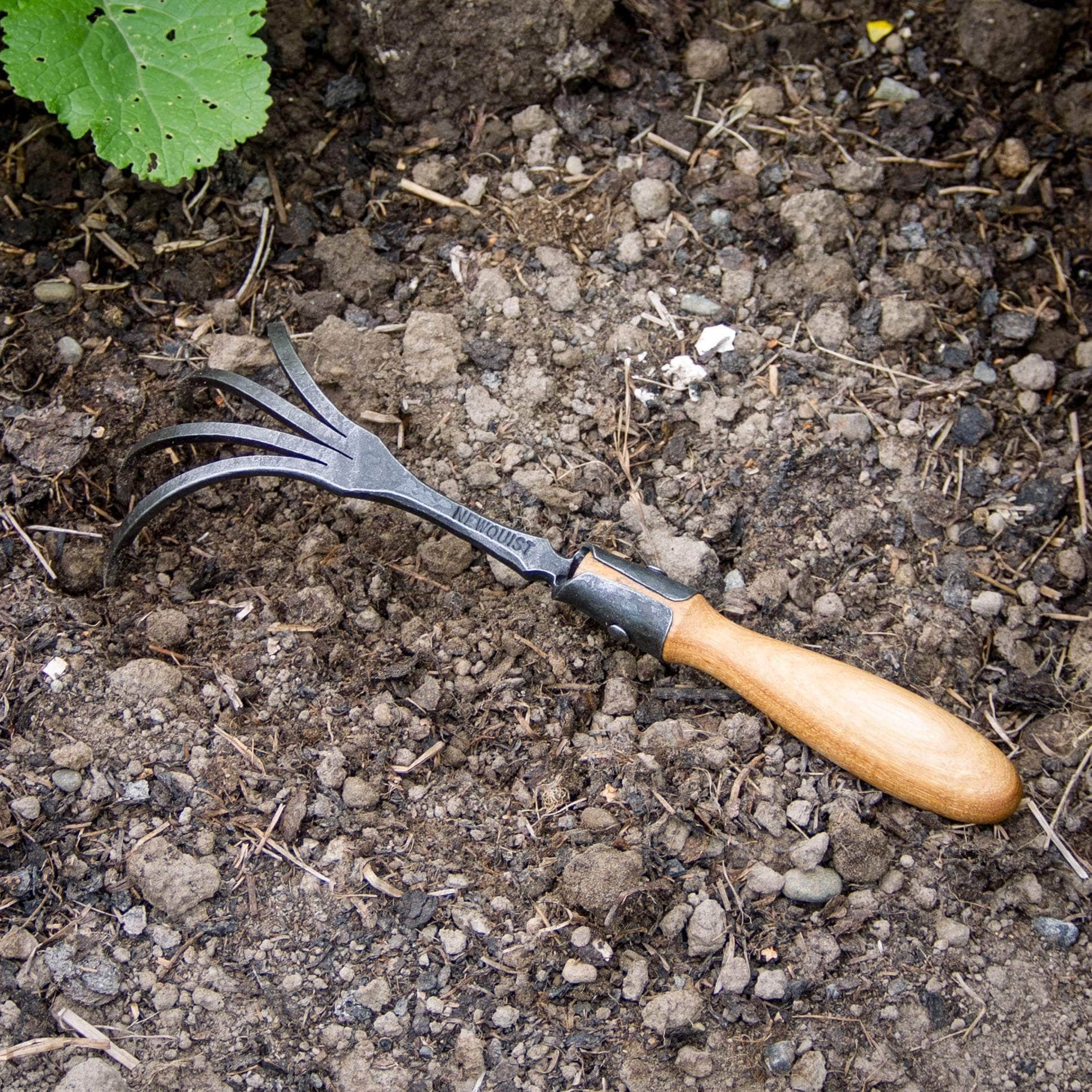 newquistforge Garden Tools Hand Forged Garden Tools - Hand Rake Claw