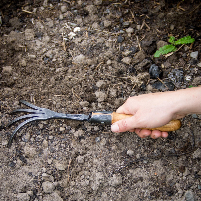 newquistforge Garden Tools Hand Forged Garden Tools - Hand Rake Claw