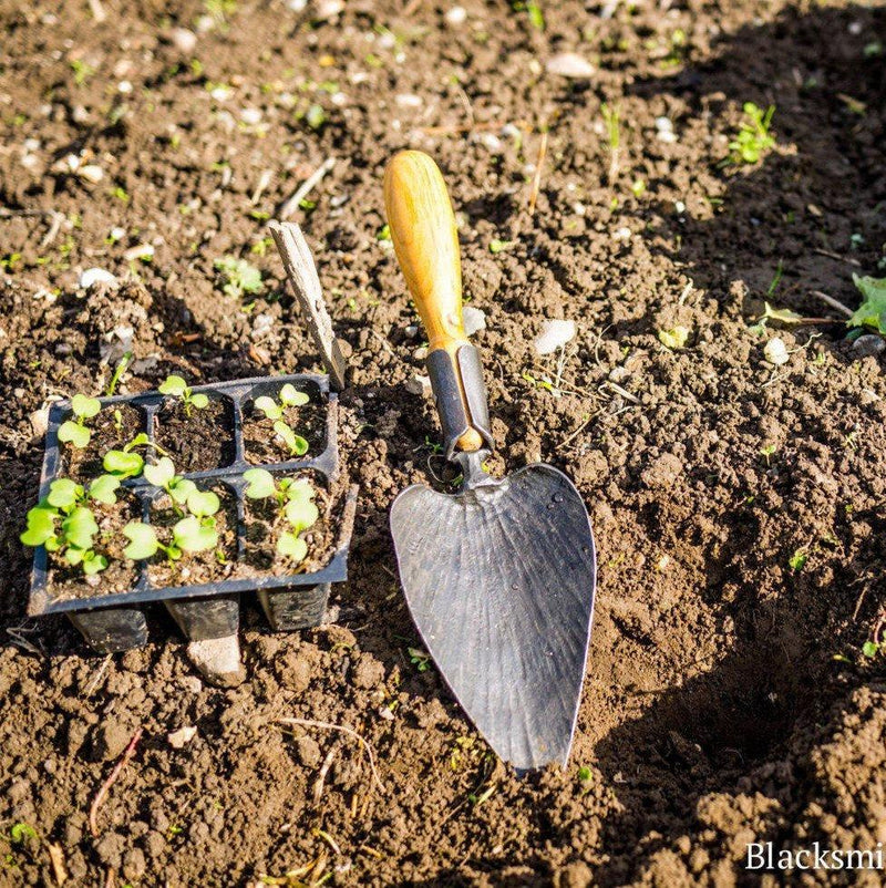 newquistforge Garden Tools Hand Forged Garden Trowel made in the USA