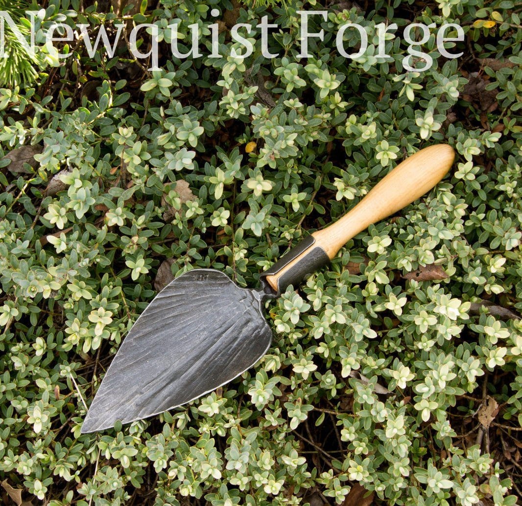 newquistforge Garden Tools Hand Forged Garden Trowel made in the USA