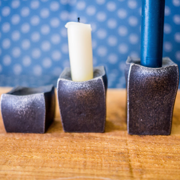 Newquist Forge Large Hand Forged Taper Candleholder