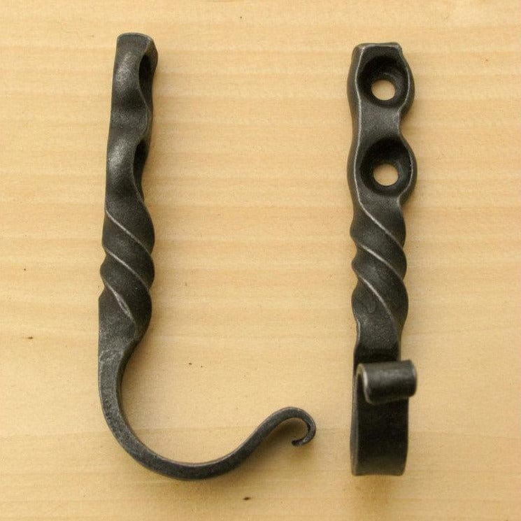 newquistforge Hooks and Hardware Small Wrought Iron Hooks • Set of 2