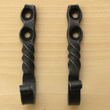 newquistforge Hooks and Hardware Small Wrought Iron Hooks • Set of 2